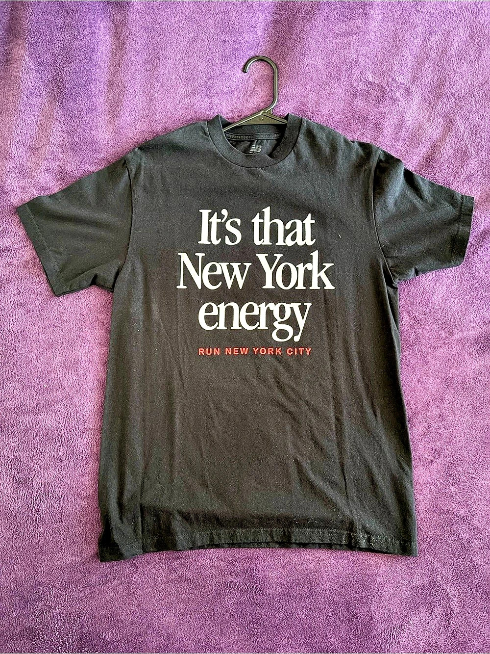 New Balance New York City Marathon Training Graphic T-Shirt Tee Black